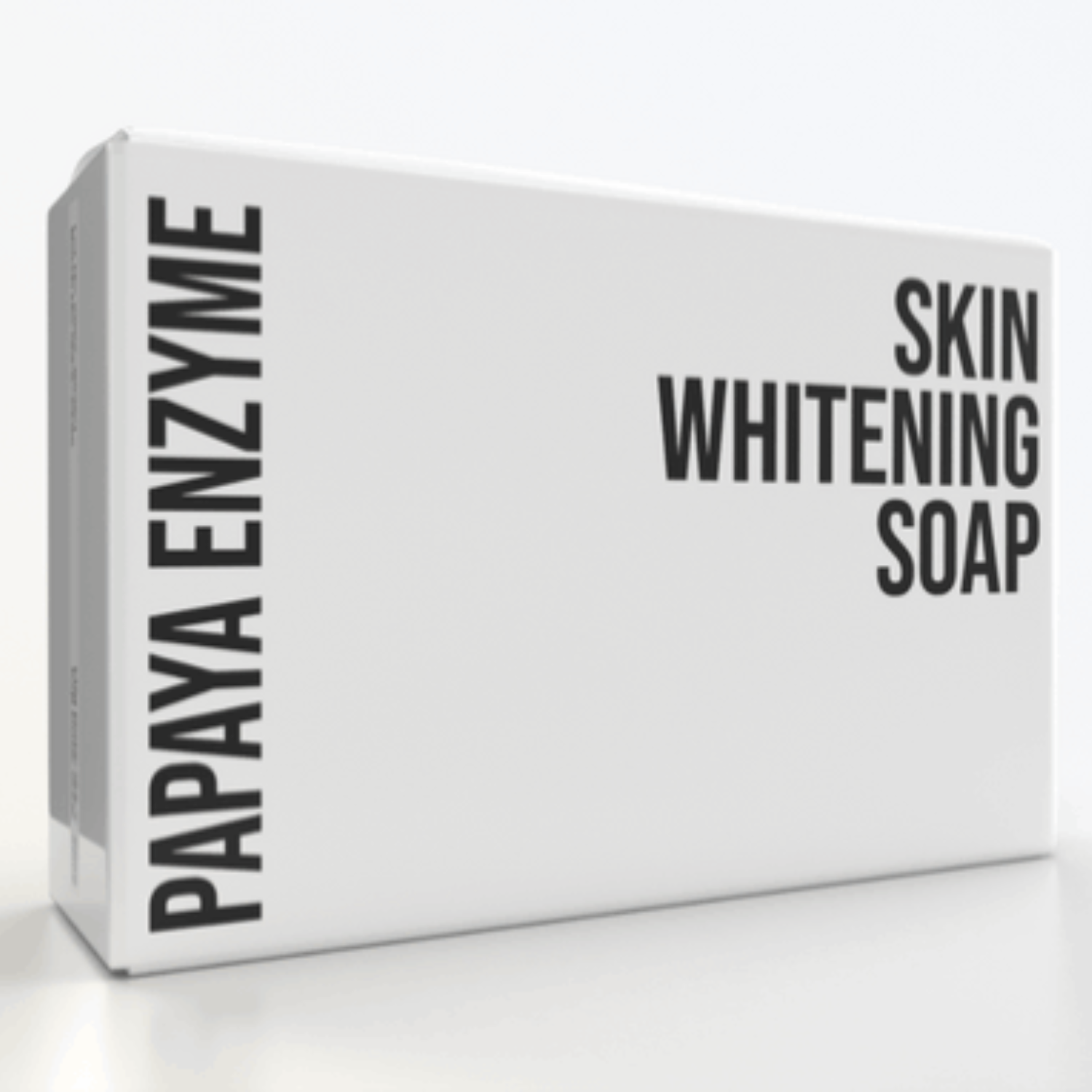 Box of Papaya Enzyme Skin Whitening Soap on a white background